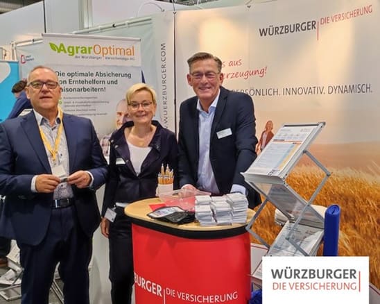 Vertriebsteam auf der VEMA Würzburger Versicherung