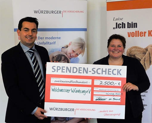 Soziale Projekte - Spende für Wildwasser Würzburg