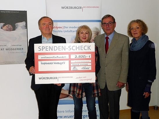 Soziale Projekte - Spende an Hospizverein Würzburg